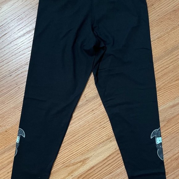 Beetlejuice black leggings bottoms pants size Small halloween glow in the dark - Picture 7 of 8